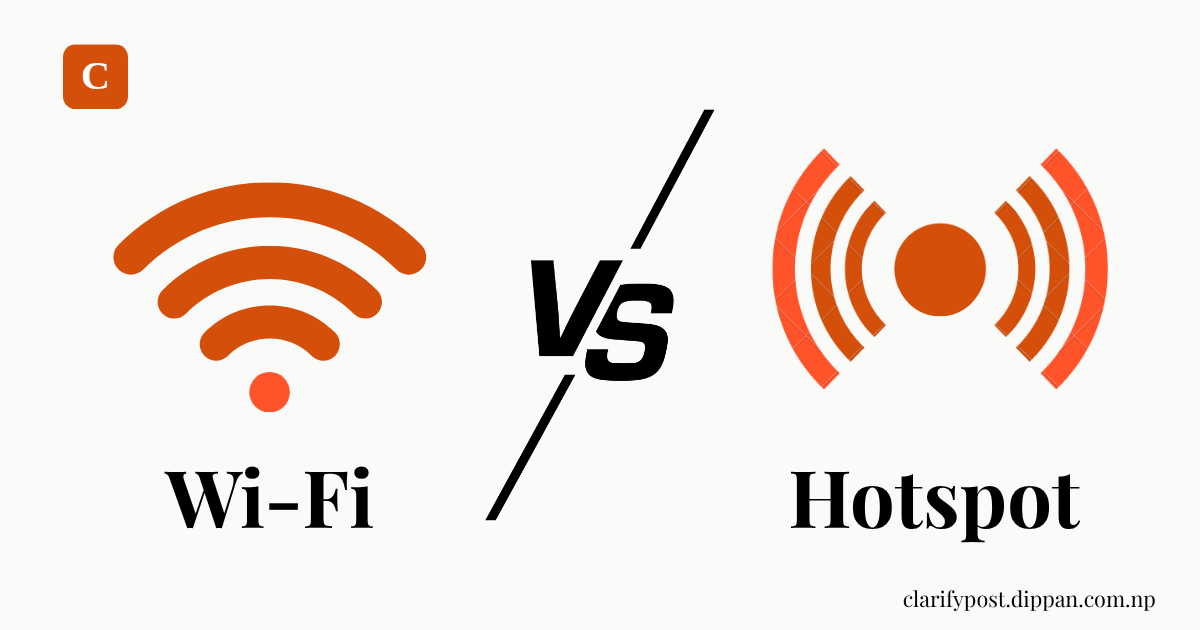 Mobile hotspot and Wi-Fi router comparison showing how each device connects to the internet